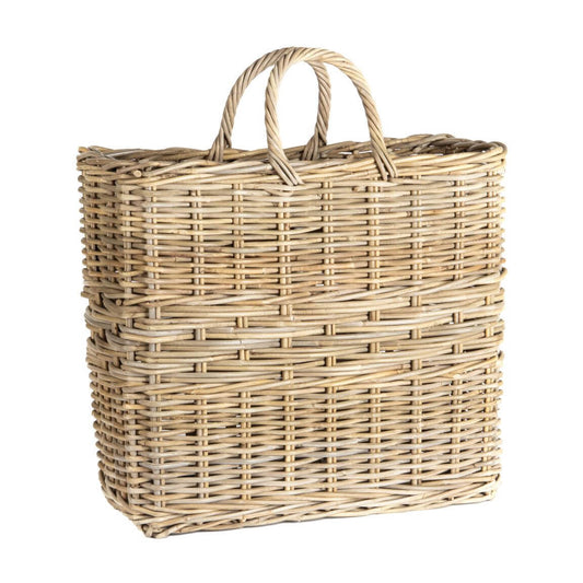 Briar Tall Grey Rattan Basket