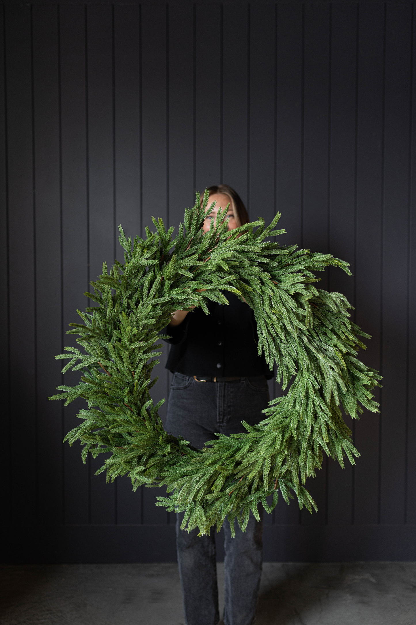 Norfolk Full Real Touch Wreath - 34"