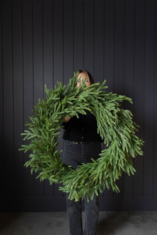 Norfolk Full Real Touch Wreath - 34"
