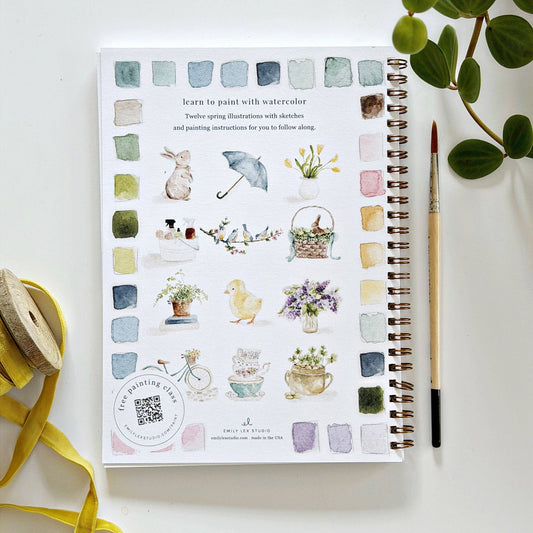 Emily Lex  Watercolour Spring workbook