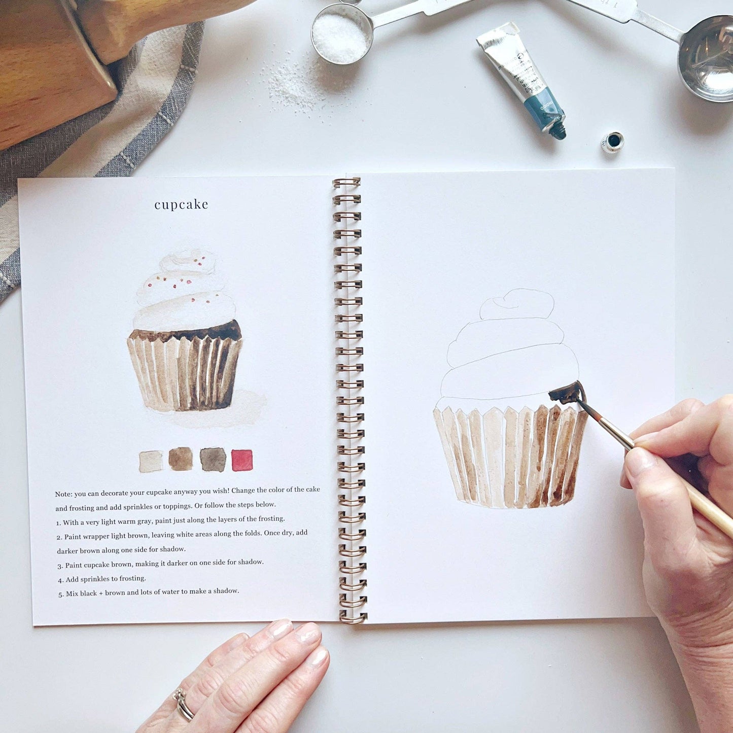 Emily Lex Watercolor Baking Workbook