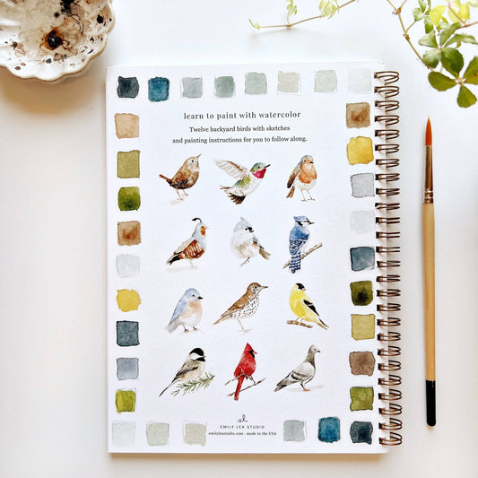 Emily Lex Watercolor Birds Workbook