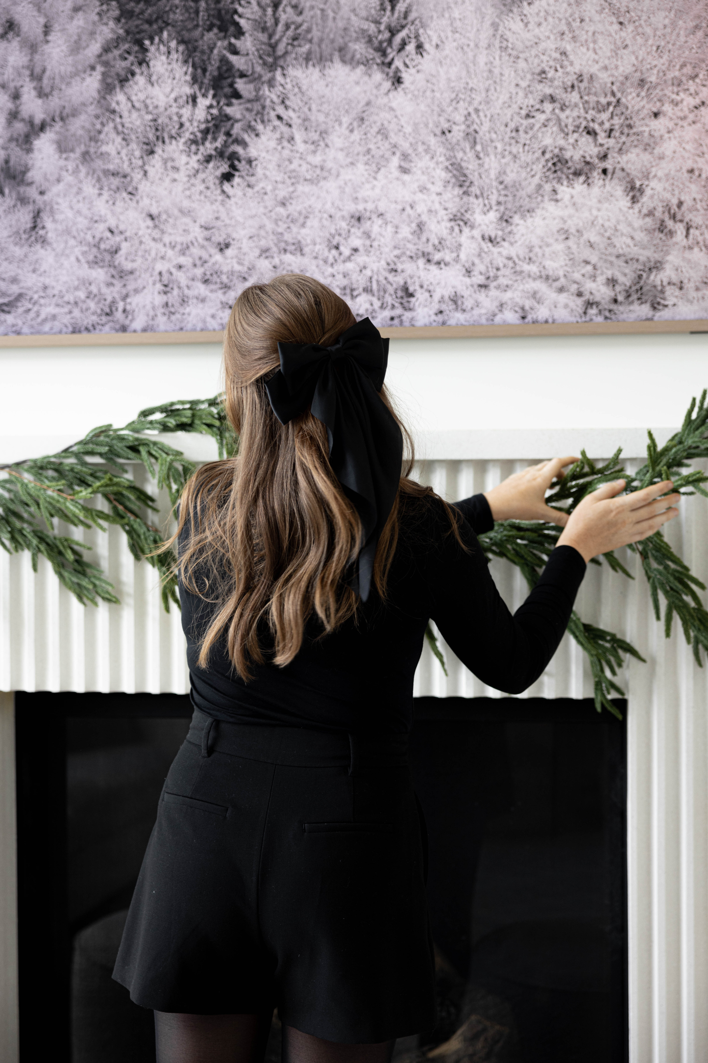 Norfolk Pine Christmas Garland Real Touch By Luxe B Co. 15ft