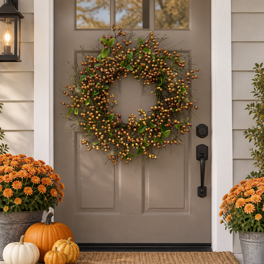 24” Fall Berry Wreath
