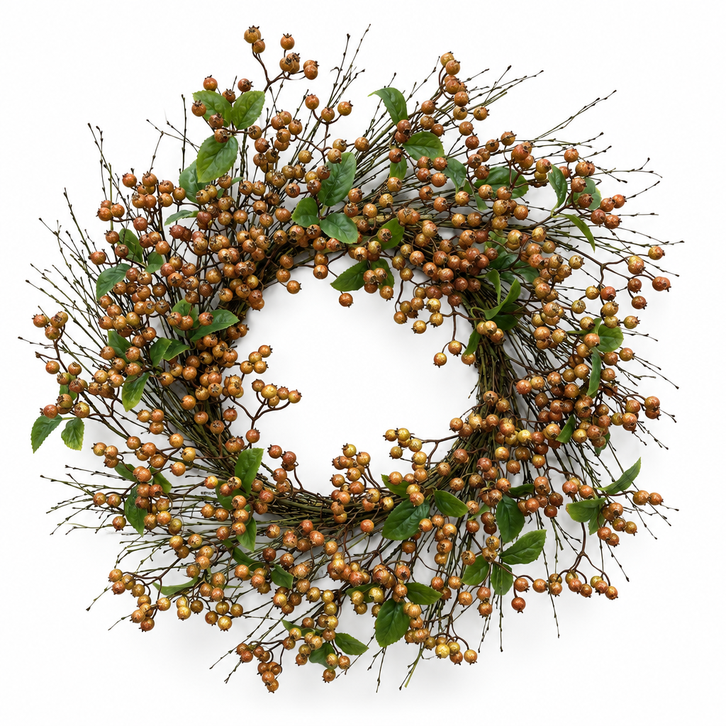 24” Fall Berry Wreath