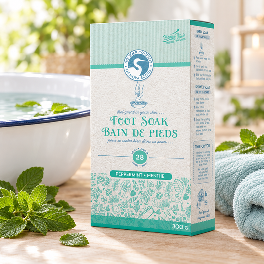 The Soap Company of Nova Scotia - 100% Natural Foot Soak - Peppermint - made in Canada