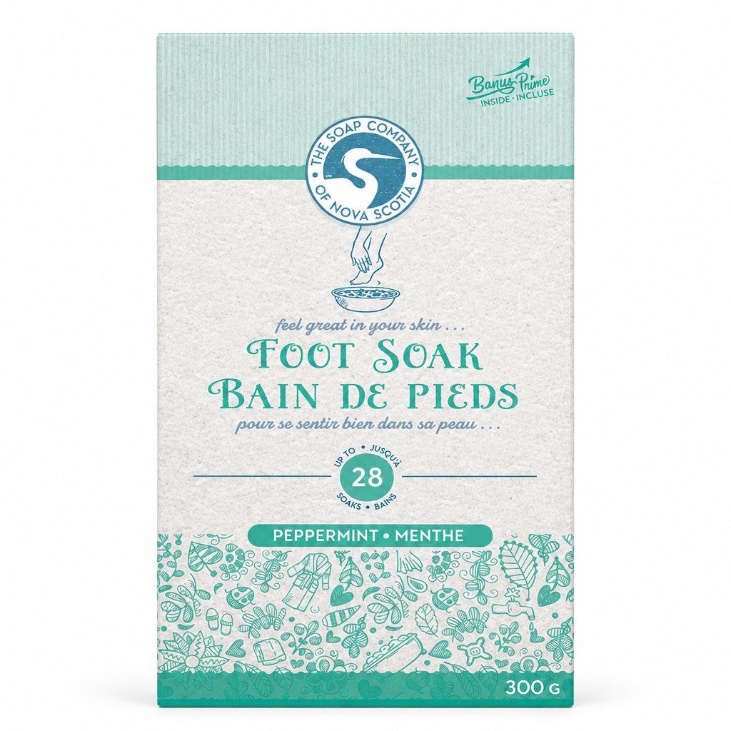 The Soap Company of Nova Scotia - 100% Natural Foot Soak - Peppermint - made in Canada