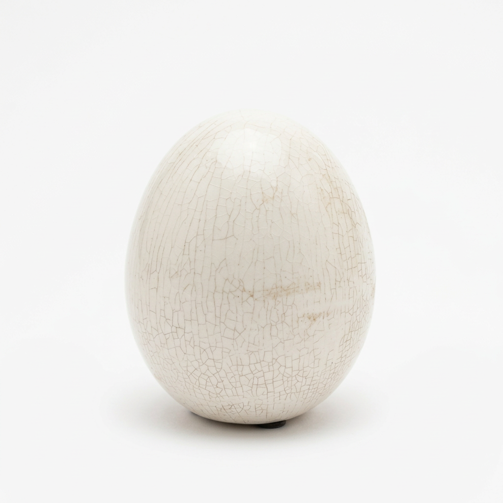 Crackled Ceramic Egg