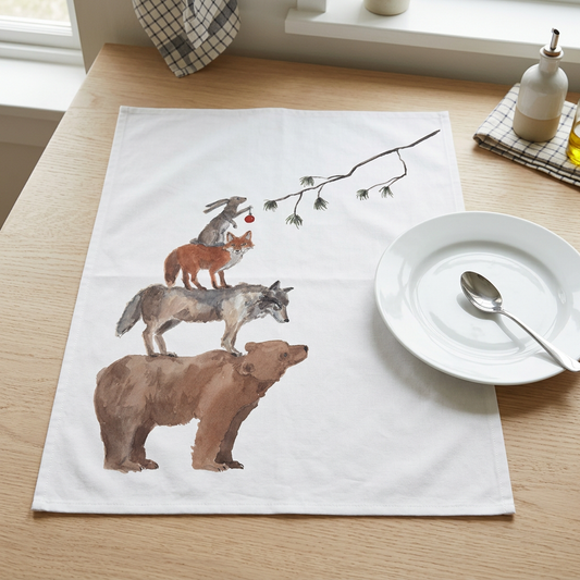 Maison Lorrain-Designer Tea Towels - Christmas Spirit - Designed in Canada