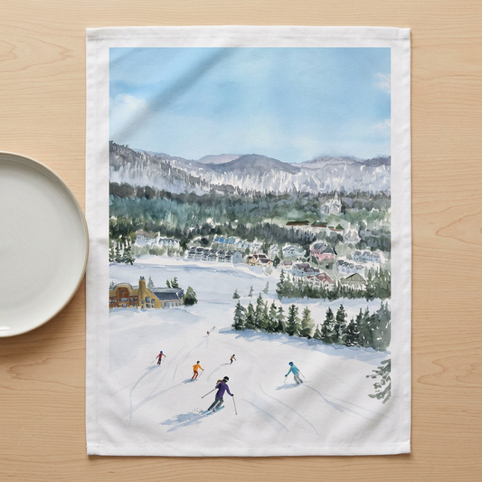 Maison Lorrain Tea Towel-Mountain Scene - Designed in Canada