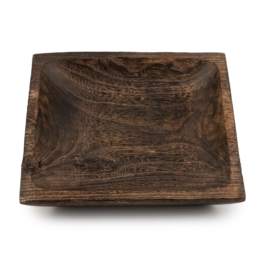 Anya Square Wood Bowl