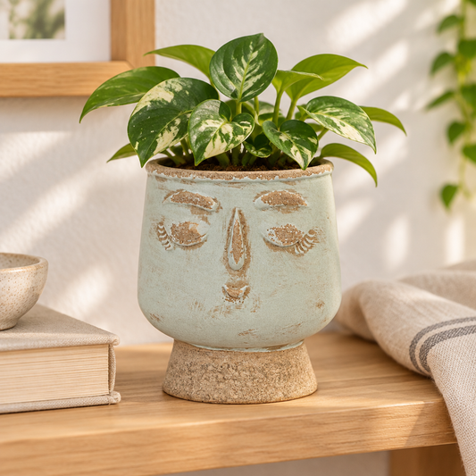Friendly Face Flower Pot