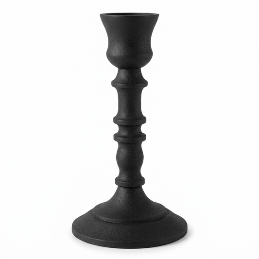 Black Metal Taper Candle Holder