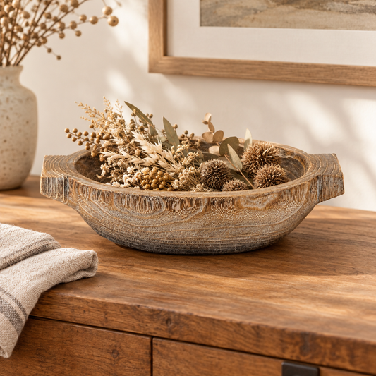 Beth Round Wood Bowl