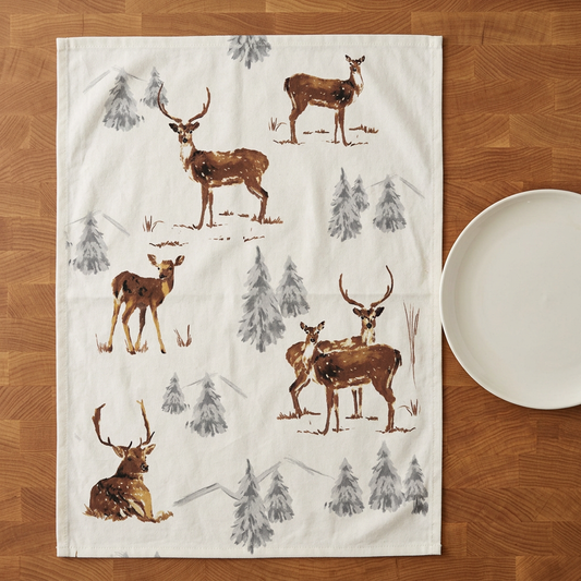 Maison Lorrain Tea Towel - The Deer - Designed in Canada