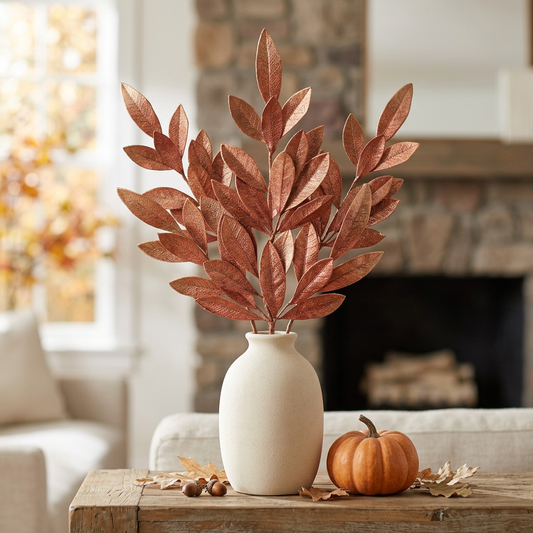 Painted Bay Leaf Spray