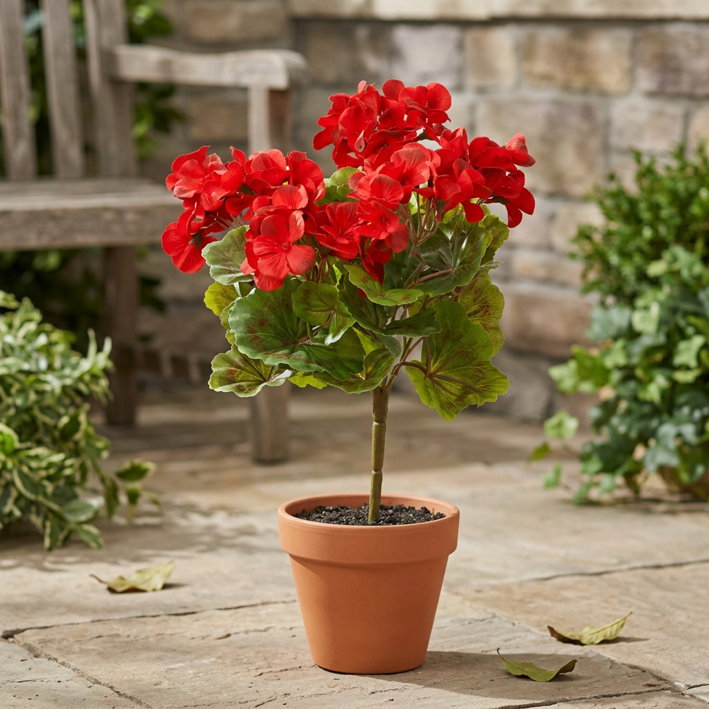 UV Protected Geranium Bush