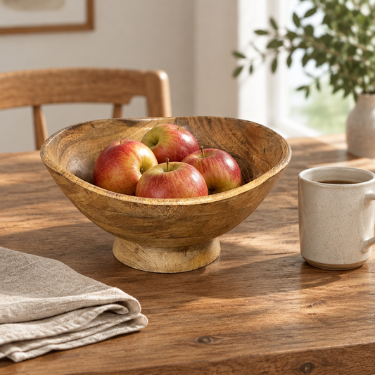 Sculpted Wooden Bowl