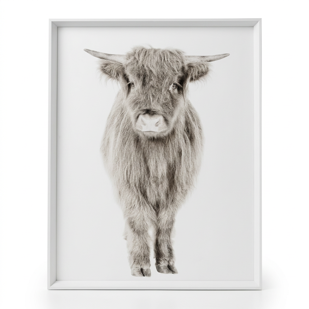 Highland Calf Print