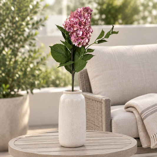 UV Protected Pink Hydrangea Stem