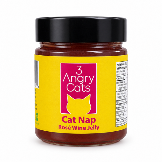 3 Angry Cats - Rosé Wine Jelly - locally made