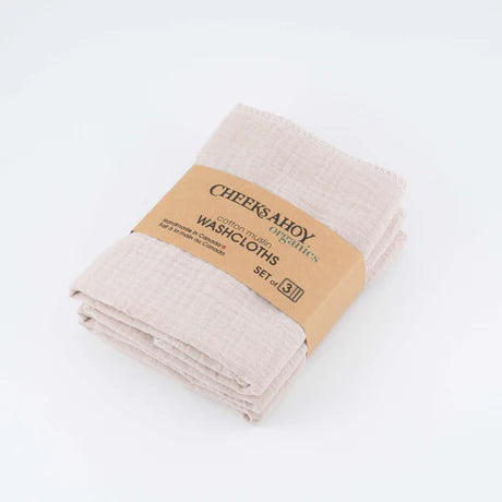 Organic Cotton Muslin Washcloths